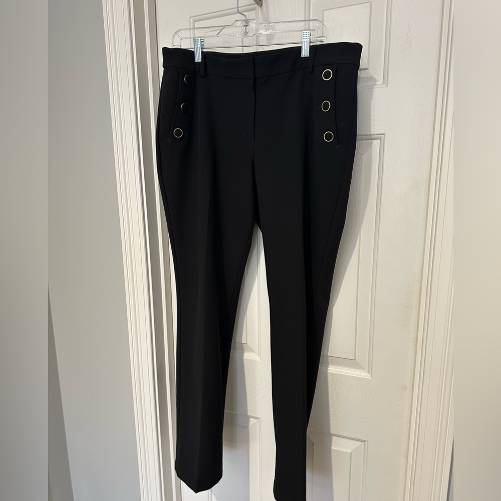Express Black Pants with Elegant Detailing
